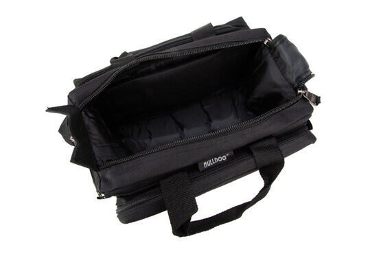 Deluxe Range Bag in Black from Bulldog Cases has a main compartment with zipper closure